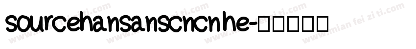 sourcehansanscncn he字体转换